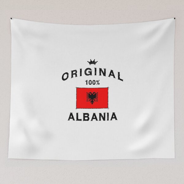 Item preview, Albania Albanian flag flag designed and sold by GeogDesigns.