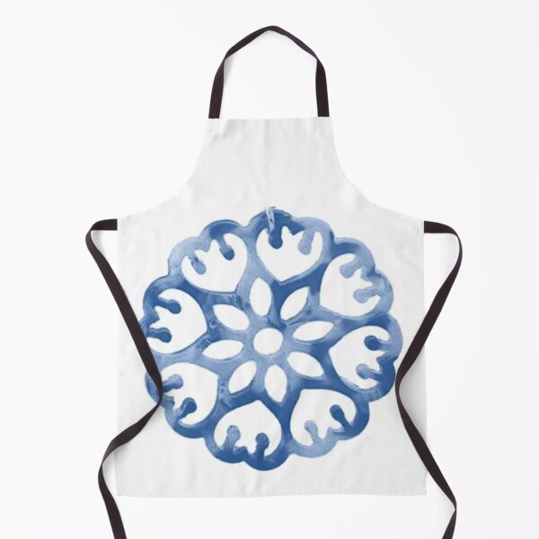 Item preview, STELLA 8 blue star flower round circle white mandala hearts stripes jewel designed and sold by dragonemma.