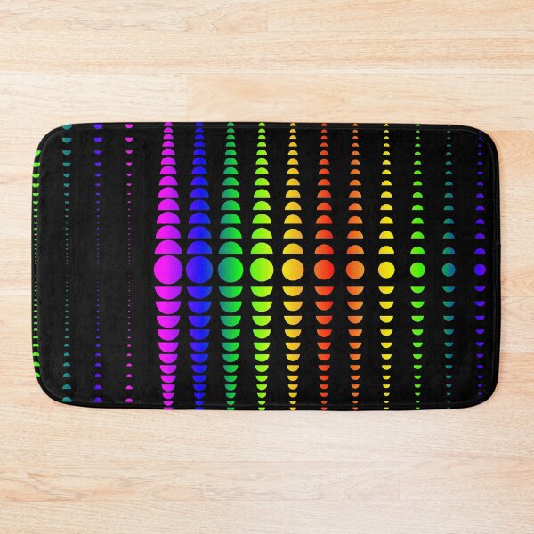 Item preview, Psychedelic Neon Dot Stripes, Abstract Geometric Design designed and sold by K. Scott  Teeters.