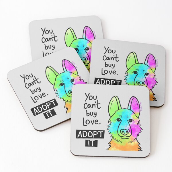 Item preview, Adopt You can't buy love designed and sold by vegansfacts.