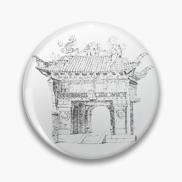 Artikelvorschau, Chinesischer Tempeleingang entworfen und verkauft von Kaixiu-Art.