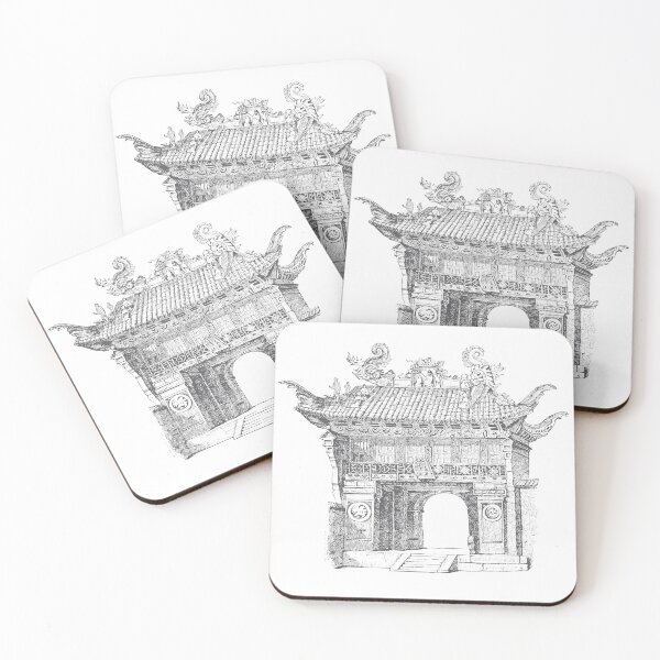 Item preview, Chinese Temple Entrance designed and sold by Kaixiu-Art.