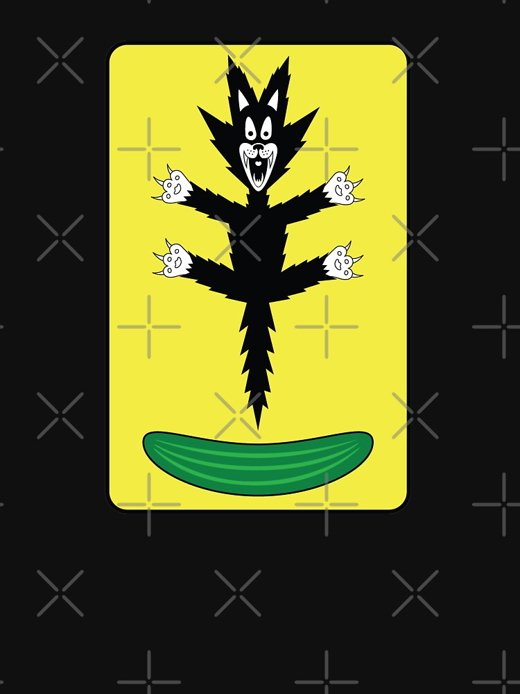 Thumbnail 7 of 7, Classic T-Shirt, Cat Scared of Cucumber / Zucchini funny cat t-shirt designed and sold by Catinorbit.