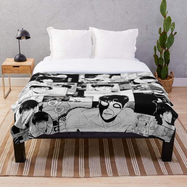 Bj Alex Black And White Edit Throw Blanket