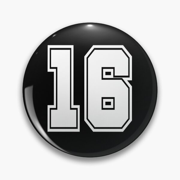 Item preview, 16 back number college style football soccer number designed and sold by GeogDesigns.