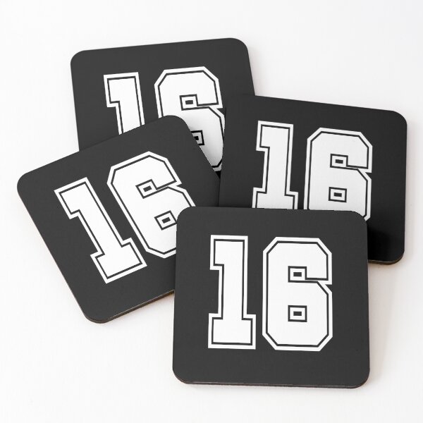 Item preview, 16 back number college style football soccer number designed and sold by GeogDesigns.