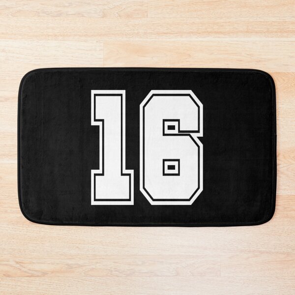 Item preview, 16 back number college style football soccer number designed and sold by GeogDesigns.