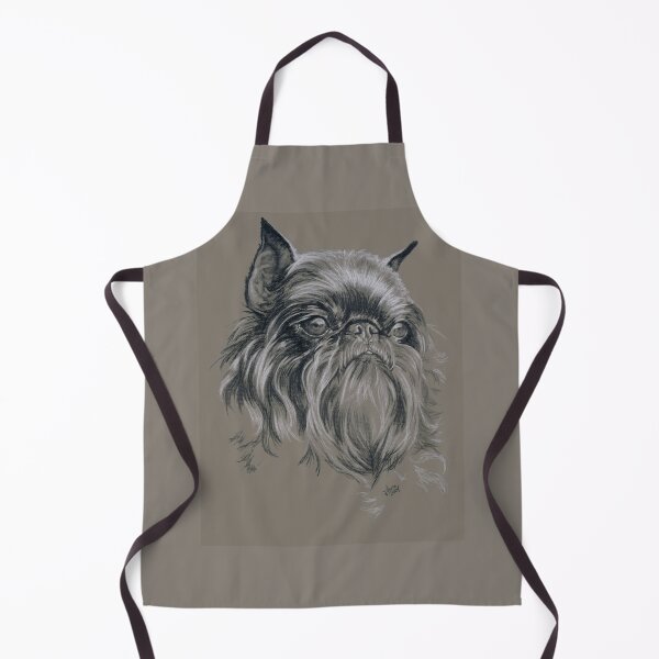 Item preview, Belgian Griffon Portrait in Charcoal designed and sold by BarbBarcikKeith.