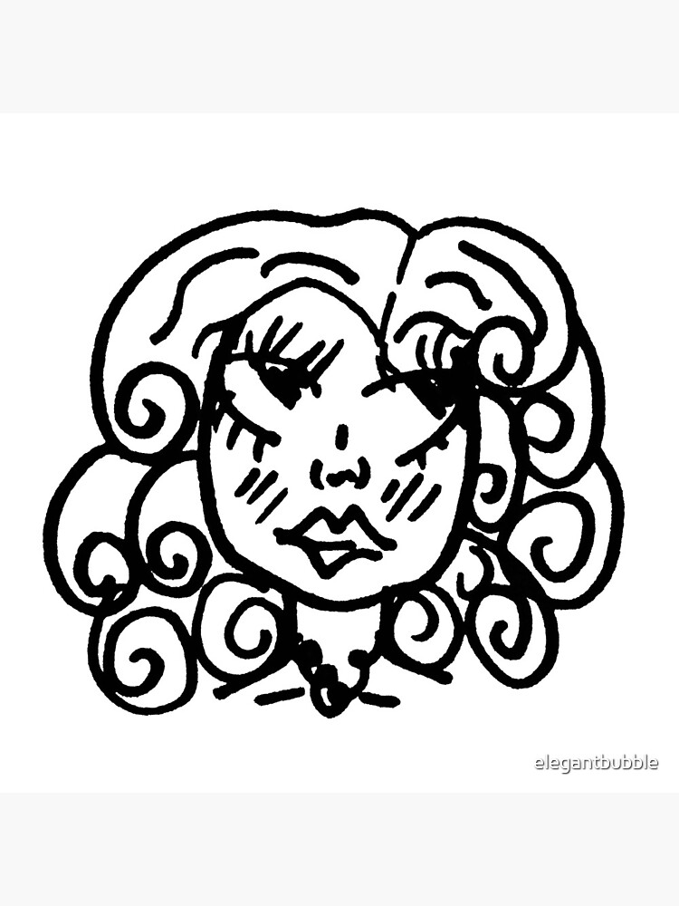 Draw Curly Hair Girl Vector Images (over 2,300)