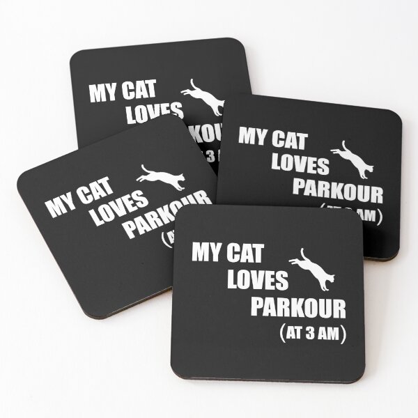 Item preview, My Cat Loves Parkour (At 3 AM) Funny Cat Lover designed and sold by Cat Lady Designs.