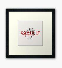 Cover it! - Zombie Survival Tools Framed Print