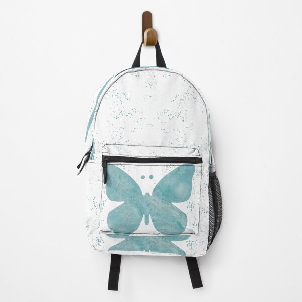 Item preview, Snow White Over Turquoise Pastel Stone Butterfly designed and sold by Sheila Wenzel Ganny.