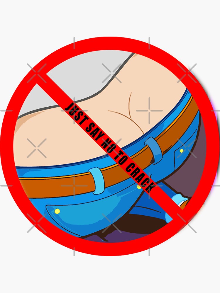 Thumbnail 3 von 3, Sticker, Sag einfach Nein zu Crack designt und verkauft von unionpride.
