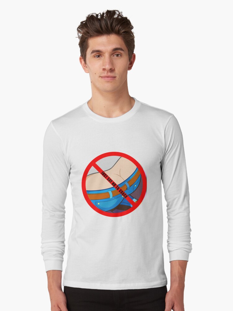 Thumbnail 1 von 5, Langarmshirt, Sag einfach Nein zu Crack designt und verkauft von unionpride.