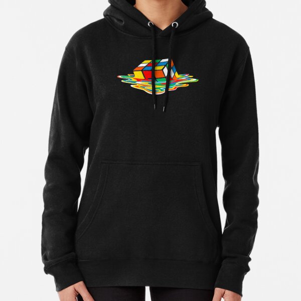 Melting Rubiks Cube Pullover Hoodie