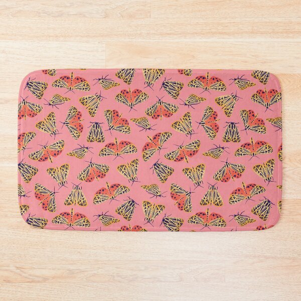 Item preview, Tiger Moths Pattern Primrose Pink designed and sold by AngieHursh.