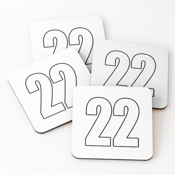 Item preview, 22 number twenty two shirt number soccer sport designed and sold by GeogDesigns.