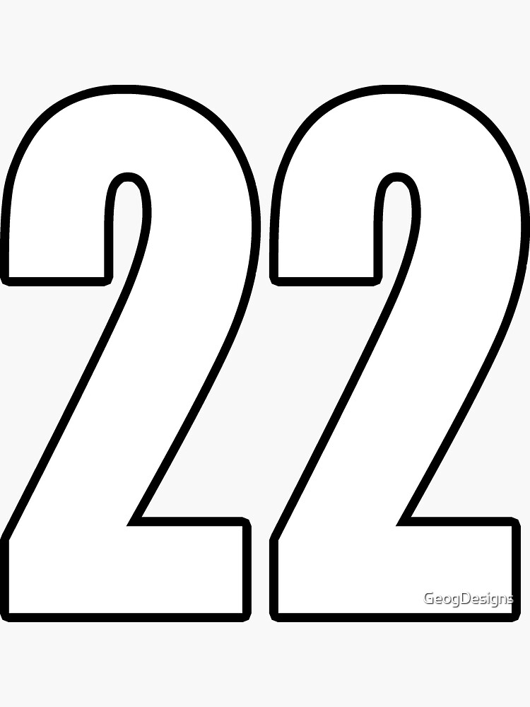 14 number fourteen - soccer sport shirt number Sticker by GeogDesigns