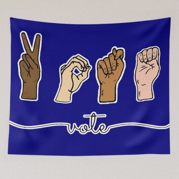 Item preview, Vote election 2020 | asl blue designed and sold by OddPapayaStudio.