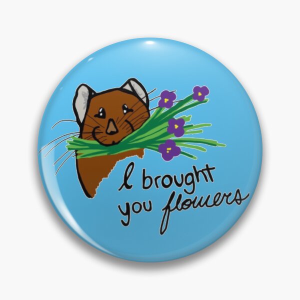 Item preview, "I brought you flowers" designed and sold by StickItToWorld.