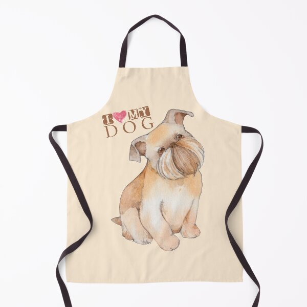 Griffon Bruxellois I Love My Dog Apron