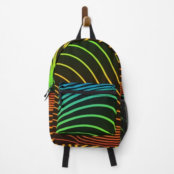 Item preview, Psychedelic 3D Neon Wavy Lines, Abstract Geometric Design designed and sold by K. Scott Teeters.