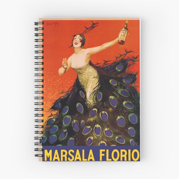 Item preview, Marsala Florio, Peacock Feathers, Vintage Beverage Poster designed and sold by vintagevivian.
