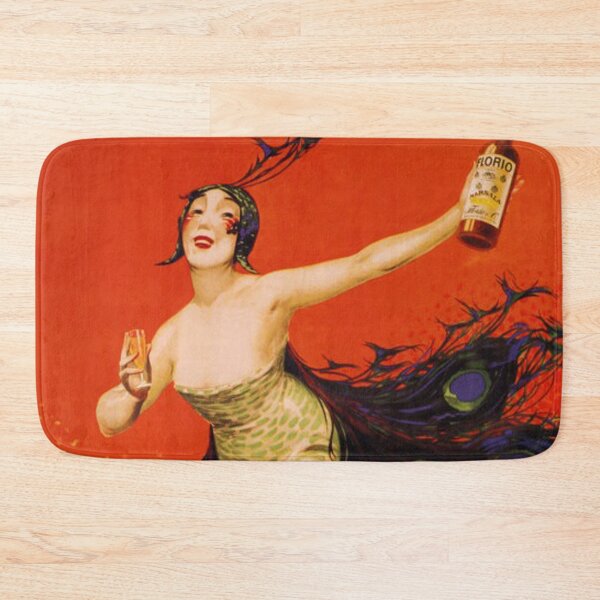 Item preview, Marsala Florio, Peacock Feathers, Vintage Beverage Poster designed and sold by vintagevivian.