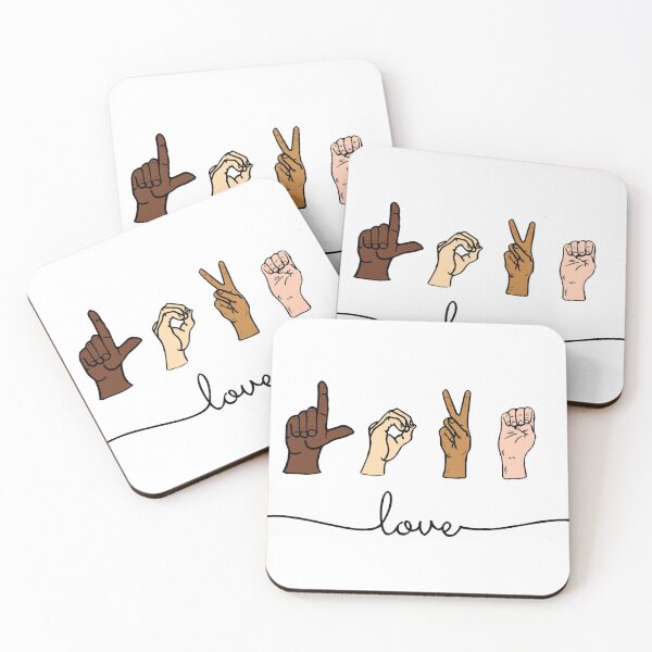 Item preview, Love asl | sign language #2 designed and sold by OddPapayaStudio.