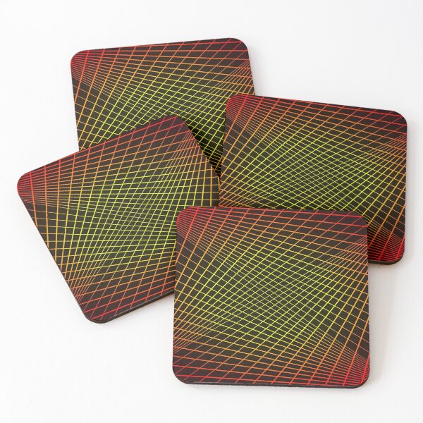 Item preview, Psychedelic 3D Neon Grid Lines, Abstract Geometric Design designed and sold by K. Scott  Teeters.