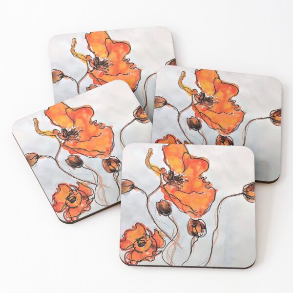 Item preview, Orange Poppies designed and sold by Meghana Gauthier.