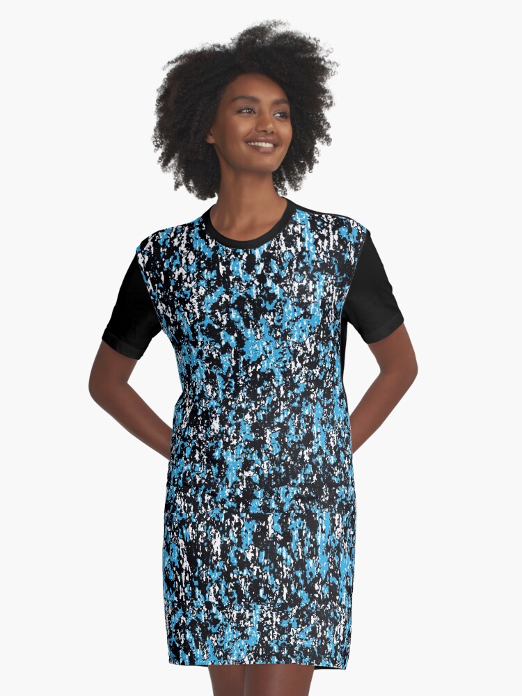 Black blue outlet combination dress