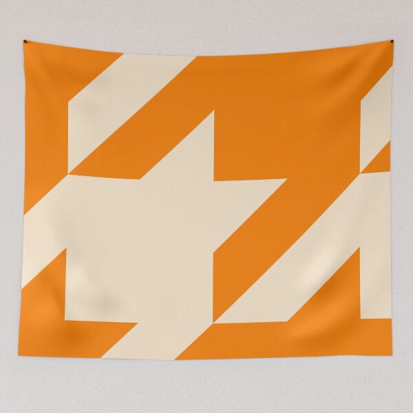 Item preview, Fun Orange Houndstooth  designed and sold by Moyanana.