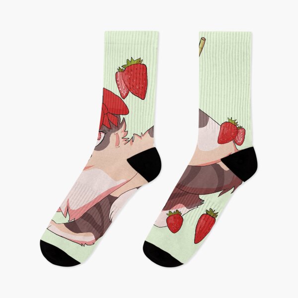 Item preview, Strawberry Milkshake Cat designed and sold by PanfriedArtShop.
