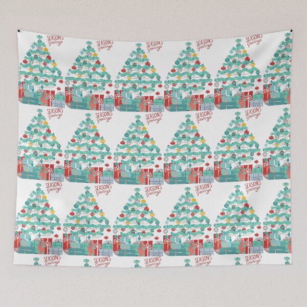 Item preview, Lonely Christmas tree  season greeting  designed and sold by Tonyasartprints.