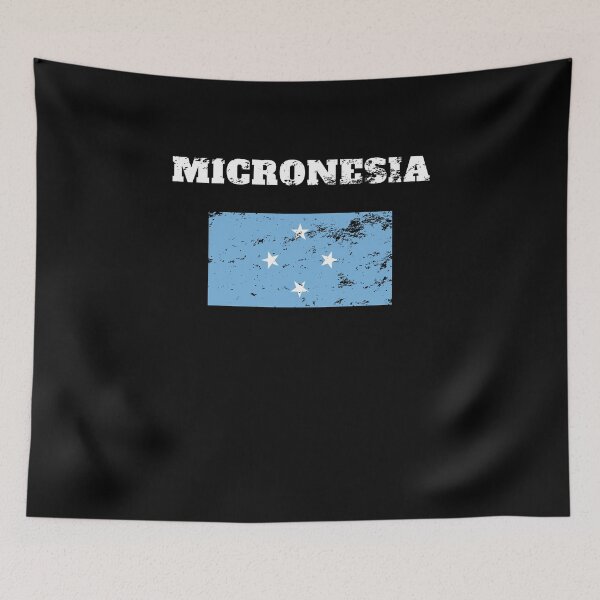 Item preview, Micronesia federated states flag Retro Vintage designed and sold by Jeangel97.