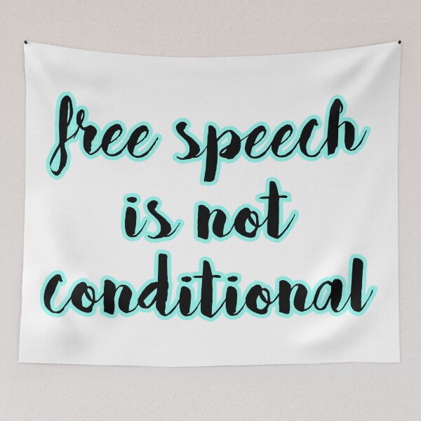 Item preview, Free Speech Is Not Conditional designed and sold by carlarmes.