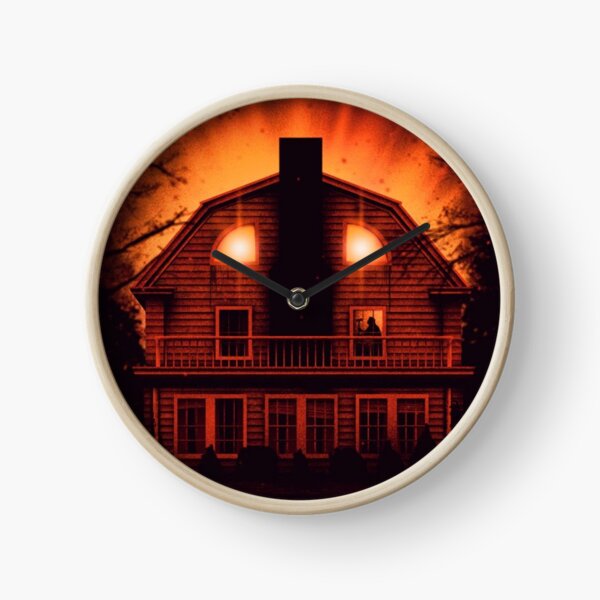 "Amityville Horror " Clock by FredHernandez Redbubble