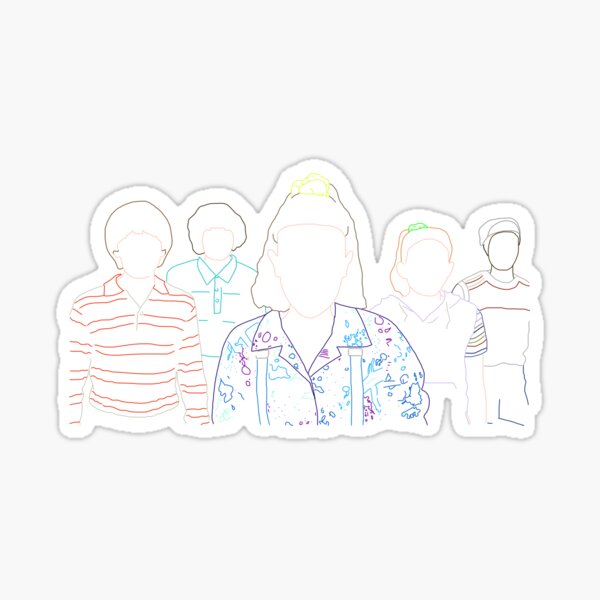 Item preview, The Stranger Things Squad with 80s shirt (Stranger things) designed and sold by emcazalet.