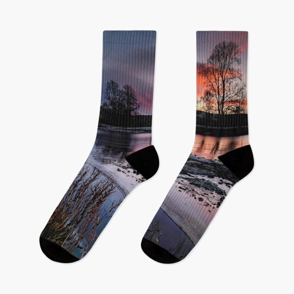 Item preview, Winter Sunset over the River Tweed, Gattonside, Scottish Borders designed and sold by yourscotborders.