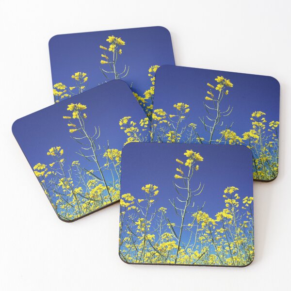 Item preview, Yellow Flowers Against a Deep Blue Sky designed and sold by indigorayz.
