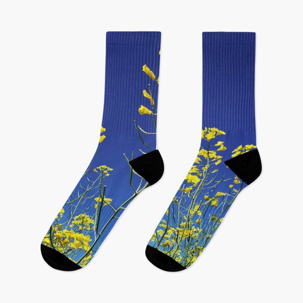 Item preview, Yellow Flowers Against a Deep Blue Sky designed and sold by indigorayz.
