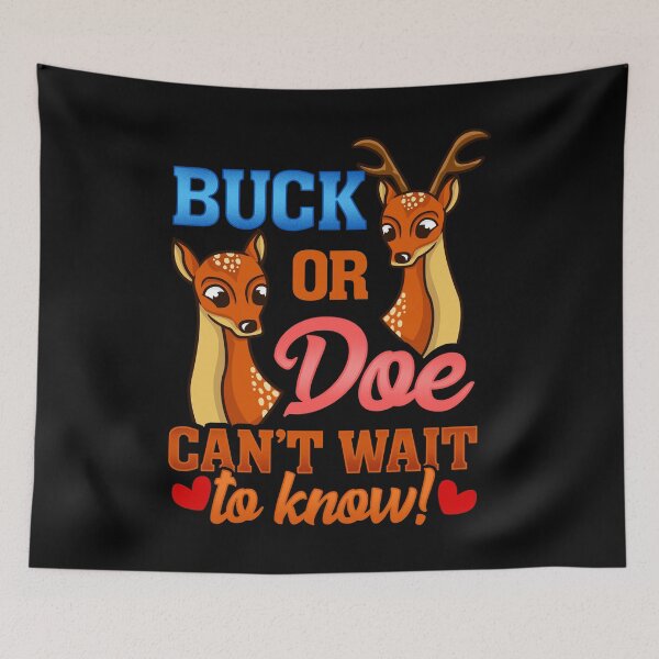 Item preview, Pink or Blue - Buck or Doe - Baby Shower Party designed and sold by biNutz.