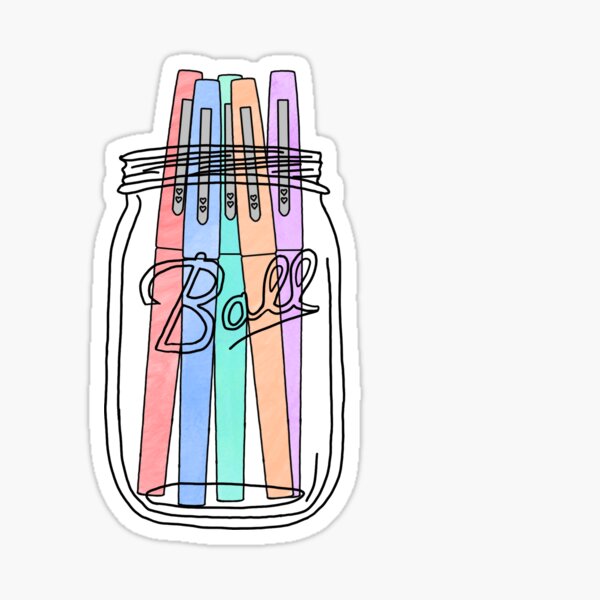 Flair Pens - A Girl's Best-friend Sticker for Sale by Allie Tucker