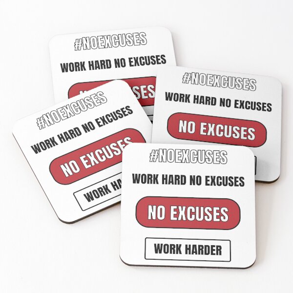 Item preview, Work hard no excuses sticker pack designed and sold by Inspirationmotivation.