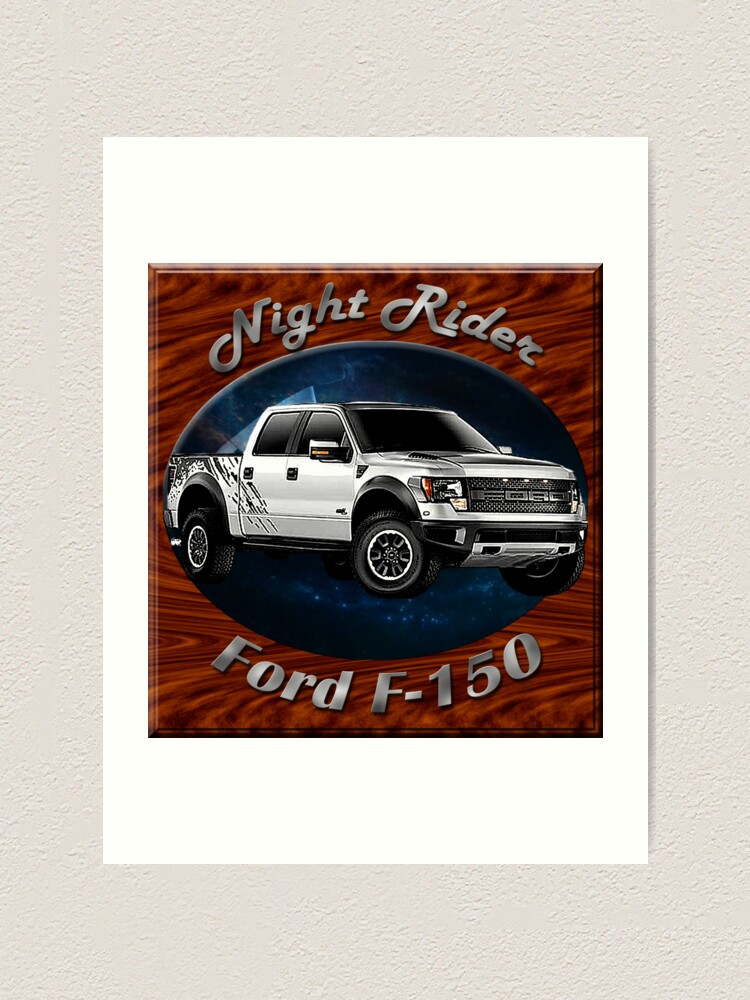 Alternate view of Ford F-150 Truck Night Rider Art Print