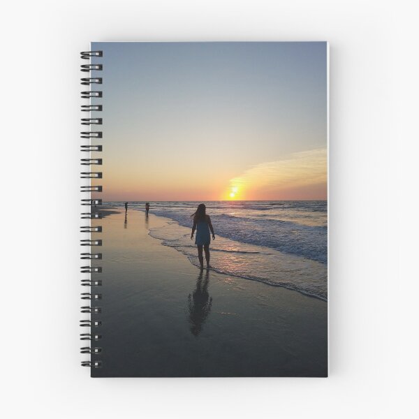 Item preview, Sunrise with a girl on the beach designed and sold by Hisbestwork.