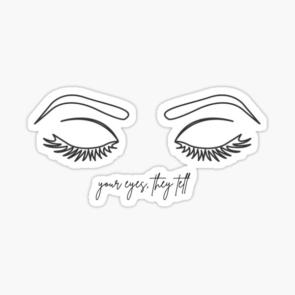 Bts Your Eyes Tell Lyrics Quot Even The Darkness Is So Beautiful Quot Sticker By Coupdecoeur Redbubble