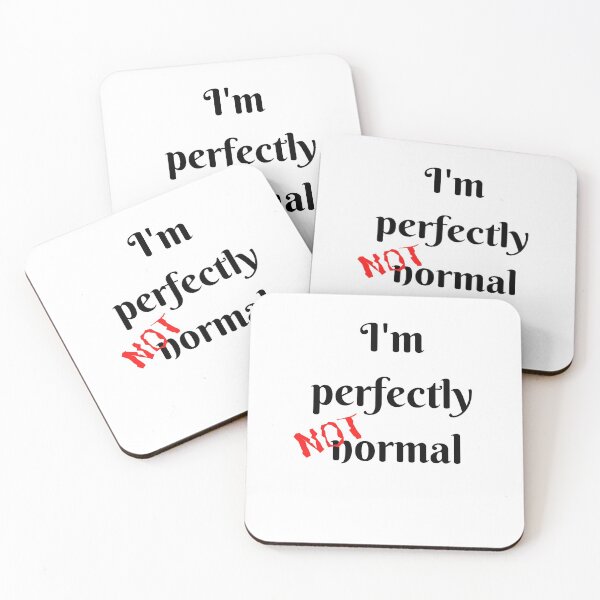 Item preview, I'm perfectly NOT normal (red) designed and sold by mixMixtli.