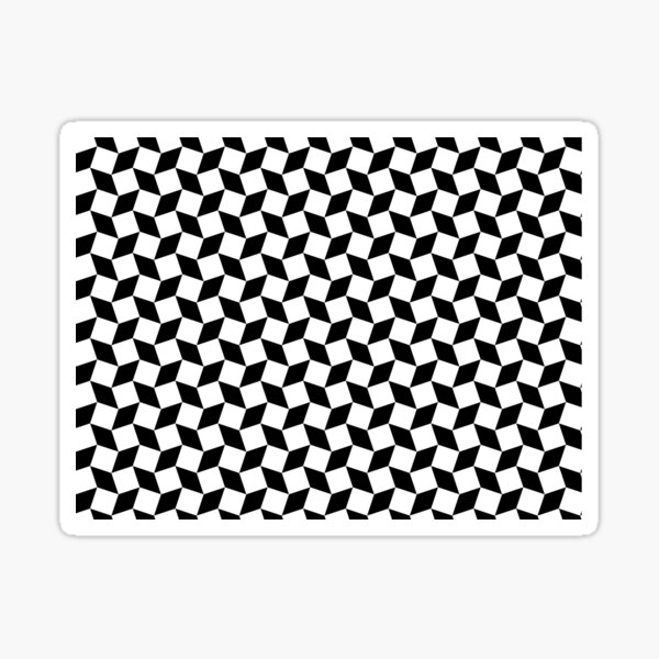 Black & White Geometry Sticker